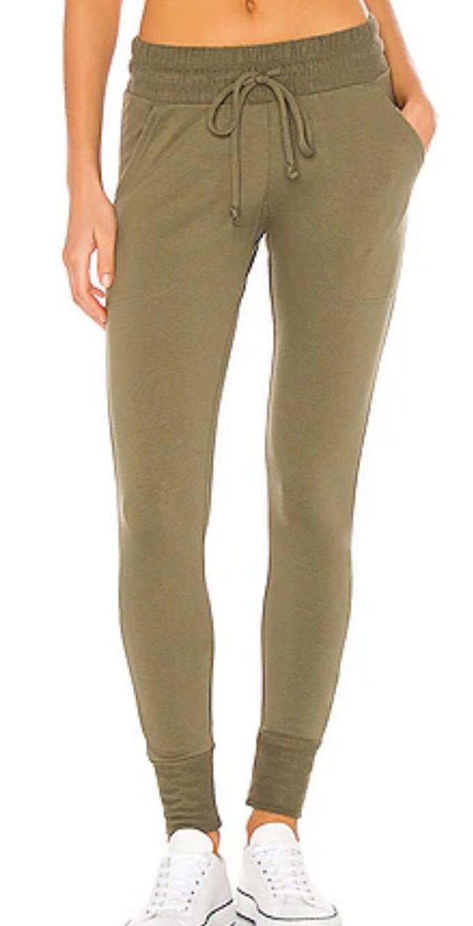 Free People Movement X Revolve Sunny Skinny Sweatpant in Everest Olive. Size S - Picture 2 of 7